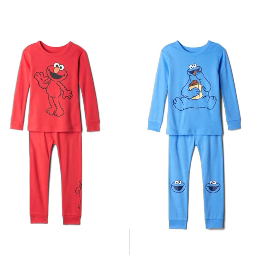 NWT Baby Gap Sesame Street Organic Cotton Pajama Set